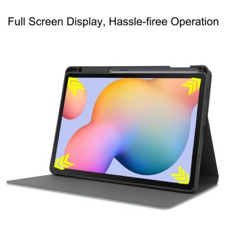 Cover für Samsung Galaxy Tab S6 Lite SM-P610 P615 10.4 Zoll Tablethülle Schlank mit Standfunktion und Auto Sleep/Wake Funktion Hellblau