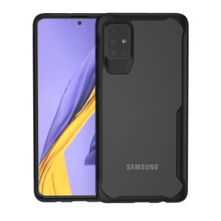 Schutzhülle für Samsung Galaxy A51 Dünn Case Tasche Outdoor Handyhülle aus TPU Stoßfest Extra Schutz Leicht Schwarz