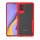 Hülle für Samsung Galaxy A51 Slim Case Cover Outdoor Handyhülle aus TPU Stoßfest Extra Schutz Robust Rot