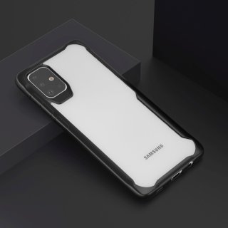Schutzhülle für Samsung Galaxy A71 Dünn Case Tasche Outdoor Handyhülle aus TPU Stoßfest Extra Schutz Leicht Schwarz