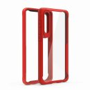 Hülle für Huawei Honor P30 Slim Case Cover Outdoor Handyhülle aus TPU Stoßfest Extra Schutz Robust Rot