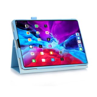 Hülle für Apple iPad Pro 12.9 2020 Cover Etui mit Standfunktion und Auto Sleep/Wake Funktion Hellblau