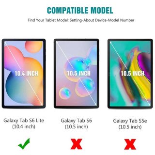 2x Klarsichtfolie Displayschutz für Samsung Galaxy Tab S6 Lite P610 P615 10.4 Zoll Displayfolie Kratzschutz