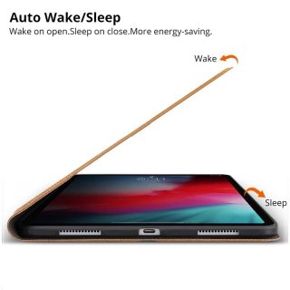 Tablettasche f&uuml;r Apple iPad Pro 12.9 2020 Cover Etui mit Standfunktion und Auto Sleep/Wake Funktion Schwarz