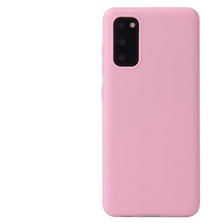 Hülle für Samsung Galaxy S20 SM-G986 6.2 Zoll Ultra Dünn Case Cover aus TPU Stoßfest Extra Slim Leicht Rosa