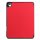 Etui für Apple iPad Air 4 (4th Generation) A2072/A2316/A2324/A2325 10.9 Zoll 2020/2022 Case Schutz Hülle mit Standfunktion Tasche Rot