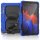 4in1 Schutzhülle für Samsung Galaxy Tab S7+ Plus Tab S T970 T975 X800 12.4 Zoll Hard Case + Standfunktion+Tragegurt Blau