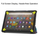 Cover für Amazon Fire HD 10 / HD 10 Plus 11. Generation 2021 10.1 Zoll Tablethülle Schlank mit Standfunktion und Auto Sleep/Wake Funktion