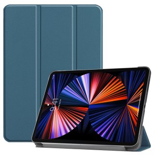 Hülle für Apple iPad Pro 12.9 2021 5. Generation 12.9 Zoll Smart Cover Etui mit Standfunktion und Auto Sleep/Wake Funktion Grün