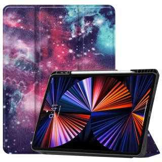 Hülle für Apple iPad Pro 12.9 2021 5. Generation 12.9 Zoll Smart Cover Etui mit Standfunktion und Auto Sleep/Wake Funktion