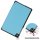 Hülle für Samsung Galaxy A7 Lite SM-T220 SM-T225 8.7 Zoll Smart Cover Etui mit Standfunktion und Auto Sleep/Wake Funktion Hellblau