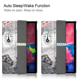 Hülle für Lenovo Tab P11 2021 TB-J606F TB-J606X 11 Zoll Smart Cover Etui mit Standfunktion und Auto Sleep/Wake Funktion