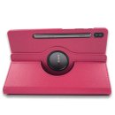 Schutzhülle für Samsung Tab S7+ Plus Tab S T970 T975 S7 FE SM-T730 X800 Slim Case Etui mit Standfunktion und Auto Sleep/Wake Funktion Pink