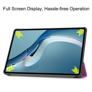 Tablet Hülle für Huawei MatePad Pro 2021 12.6  Slim Case Etui mit Standfunktion und Auto Sleep/Wake Funktion Lila