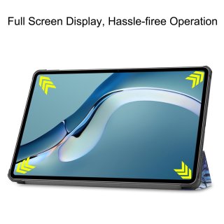 Tablet Hülle für Huawei MatePad Pro 2021 12.6  Slim Case Etui mit Standfunktion und Auto Sleep/Wake Funktion