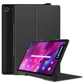 Hülle für Lenovo Yoga Tab 11 YT-J706F 2021 11 Zoll Smart Cover Etui mit Standfunktion und Auto Sleep/Wake Funktion Schwarz