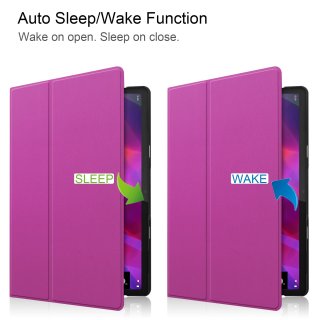 Cover für Lenovo Yoga Tab 11 YT-J706F 2021 11 Zoll Tablethülle Schlank mit Standfunktion und Auto Sleep/Wake Funktion Lila