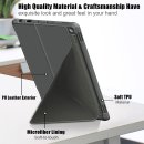 Tablet Hülle für Amazon Fire HD 10 / HD 10 Plus 11. Generation 2021 10.1 Zoll Slim Case Etui mit Standfunktion und Auto Sleep/Wake Funktion Grau