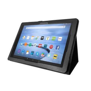 Hülle für Amazon Fire HD 10 / HD 10 Plus 11. Generation 2021 10.1 Zoll Smart Cover Etui mit Standfunktion und Auto Sleep/Wake Funktion Schwarz