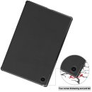 Hülle für Samsung Galaxy Tab A8 SM-X200 X205 Smart Cover Etui mit Standfunktion und Auto Sleep/Wake Funktion Schwarz