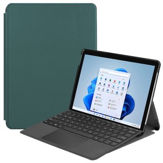 Hülle für Microsoft Surface 8 Pro 13 Zoll Smart Cover Etui mit Standfunktion und Auto Sleep/Wake Funktion Dunkelgrün