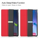 Tablet Hülle für Lenovo Tab P12 Pro 12.6 Zoll Slim Case Etui mit Standfunktion und Auto Sleep/Wake Funktion Rot