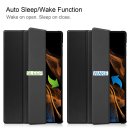 Schutzhülle für Samsung Tab S8 Ultra SM-X900 SM-906 14.6 Zoll Slim Case Etui mit Standfunktion und Auto Sleep/Wake Funktion Schwarz