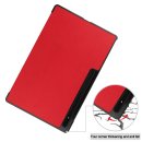 Cover für Samsung Tab S8 Ultra SM-X900 SM-906 14.6 Zoll Tablethülle Schlank mit Standfunktion und Auto Sleep/Wake Funktion Rot