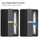 Hülle für Amazon Fire 7 2022 12 Generation 7 Zoll Smart Cover Etui mit Standfunktion und Auto Sleep/Wake Funktion Schwarz