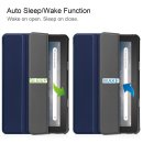 Schutzhülle für Amazon Fire 7 2022 12 Generation 7 Zoll Slim Case Etui mit Standfunktion und Auto Sleep/Wake Funktion Blau