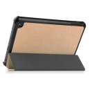 Tablet Hülle für Amazon Fire 7 2022 12 Generation 7 Zoll Slim Case Etui mit Standfunktion und Auto Sleep/Wake Funktion Gold