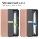 Hülle für Amazon Fire 7 2022 12 Generation 7 Zoll Smart Cover Etui mit Standfunktion und Auto Sleep/Wake Funktion Rot