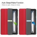 Hülle für Amazon Fire 7 2022 12 Generation 7 Zoll Smart Cover Etui mit Standfunktion und Auto Sleep/Wake Funktion Hellblau