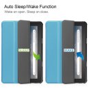 Schutzhülle für Amazon Fire 7 2022 12 Generation 7 Zoll Slim Case Etui mit Standfunktion und Auto Sleep/Wake Funktion Lila