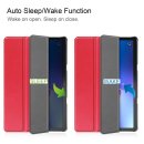 Hülle für Lenovo M10 3rd Gen 2022 10.1 Zoll Smart Cover Etui mit Standfunktion und Auto Sleep/Wake Funktion Rot