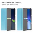 Schutzhülle für Lenovo M10 3rd Gen 2022 10.1 Zoll Slim Case Etui mit Standfunktion und Auto Sleep/Wake Funktion in Hellblau