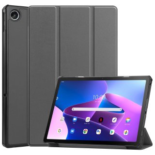 Cover für Lenovo M10 Plus 3rd Gen. 2022 10.6 Zoll Tablethülle Schlank mit Standfunktion und Auto Sleep/Wake Funktion Grau