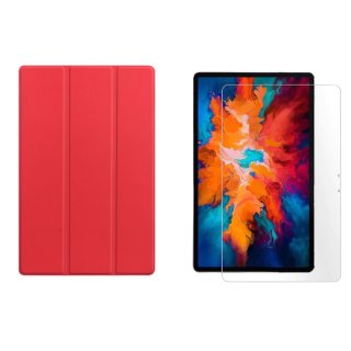 2in1 Set für Lenovo Tab P11 Pro TB-J706F 11.5 Zoll Tablet mit Schutzhülle + Schutzglas mit Auto Sleep/Wake Hülle