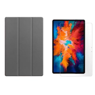 2in1 Set für Lenovo Tab P11 Pro TB-J706F 11.5 Zoll Tablet mit Schutzhülle + Schutzglas mit Auto Sleep/Wake Hülle