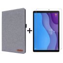 2in1 Schutz Set für Lenovo Tab M10 2nd 2020 TB-X306F TB-306X 10.1 Zoll Tablet mit Schutzhülle + Displayschutz Folie Auto Sleep/Wake Cover