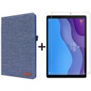 2in1 Set für Lenovo Tab M10 2nd 2020 TB-X306F TB-306X 10.1 Zoll Tablet mit Schutzhülle + Schutzglas mit Auto Sleep/Wake Hülle