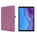 2in1 Set für Lenovo Tab M10 2nd 2020 TB-X306F TB-306X 10.1 Zoll Tablet mit Smartcover + Schutzglas mit Auto Sleep/Wake Magnetverschluss Hülle