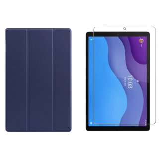 2in1 Schutz Set für Lenovo Tab M10 2nd 2020 TB-X306F TB-306X 10.1 Zoll Tablet mit Schutzhülle + Displayschutz Folie Auto Sleep/Wake Cover