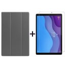 2in1 Tablet Set für Lenovo Tab M10 2nd 2020 TB-X306F TB-306X 10.1 Zoll mit Magnet Cover Auto Sleep/Wake Ruhemodus + Schutzfolie Hülle Smart Case Hartglas