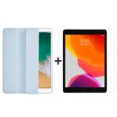 2in1 Set für Apple iPad Pro 10.5 Air 3 Ipad Pro 10.2 Zoll Tablet mit Schutzhülle + Schutzglas mit Auto Sleep/Wake Hülle