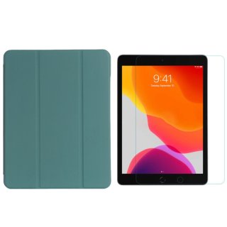 2in1 Set für Apple iPad Pro 10.5 Air 3 Ipad Pro 10.2 Zoll Tablet mit Smartcover + Schutzglas mit Auto Sleep/Wake Magnetverschluss Hülle