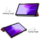 2in1 Tablet Set für Samsung Galaxy Tab A7 Lite 2021 SM-T220 SM-T225 8.7 Zoll mit Magnet Cover Auto Sleep/Wake Ruhemodus + Schutzfolie Hülle Smart Case Hartglas