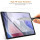 2in1 Tablet Set für Samsung Galaxy Tab A7 Lite 2021 SM-T220 SM-T225 8.7 Zoll mit Magnet Cover Auto Sleep/Wake Ruhemodus + Schutzfolie Hülle Smart Case Hartglas