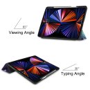 2in1 Tablet Set für Apple iPad Pro 12.9 2021 5. Generation 12.9 Zoll mit Magnet Cover Auto Sleep/Wake Ruhemodus + Schutzfolie Hülle Smart Case Hartglas