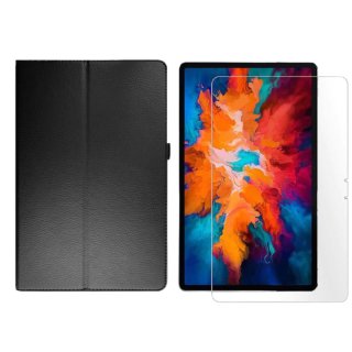 2in1 Set für Lenovo Tab P11 2021 TB-J606F TB-J606X 11 Zoll Tablet mit Smartcover + Schutzglas mit Auto Sleep/Wake Magnetverschluss Hülle